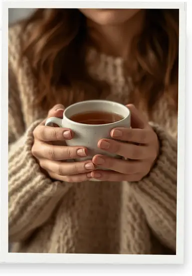 Woman drinking Rooibos tea